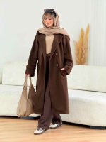 پالتو بلند آستین پاگن نهال کد 7634 - تصویر 8