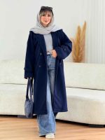 پالتو بلند آستین پاگن نهال کد 7634 - تصویر 12