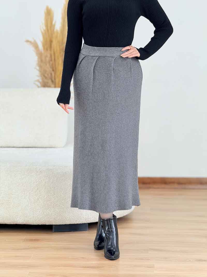 دامن بافت کمرکش کد 7150