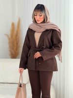 پالتو چهاردکمه لاوین کد 7592 - تصویر 7
