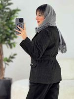 پالتو دو دکمه جیب زیپ کد 7298 - تصویر 4