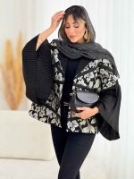 مانتو ترکیبی آستین پلیسه کد 4608 - تصویر 5