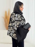 مانتو ترکیبی آستین پلیسه کد 4608 - تصویر 8
