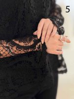 بلوز دانتل آستین بلند کد 4617 - تصویر 4