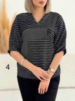 شومیز پشت حلقه دار کد 4864 - تصویر 4