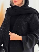 مانتو جلو باز طرح دار کد 7647 - تصویر 10
