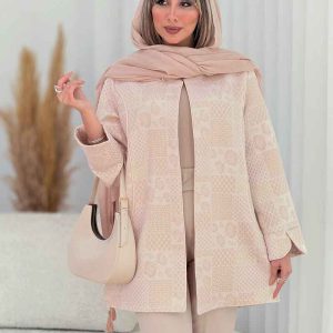 مانتو ژاکارد آستین لاله کد 7641