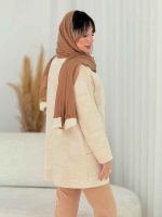 مانتو ژاکارد آستین لاله کد 7641 - تصویر 12