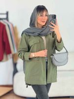 مانتو چهارجیب پایین هلال کد 7644 - تصویر 15