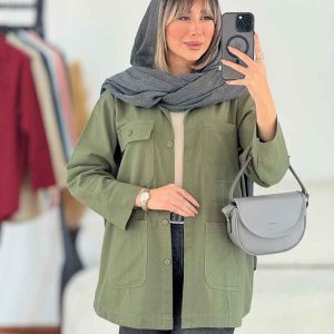 مانتو چهارجیب پایین هلال کد 7644