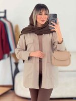 مانتو چهارجیب پایین هلال کد 7644 - تصویر 3