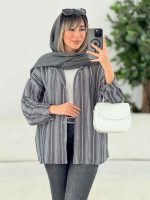 مانتو پشت پاپیون دار کد 7650 - تصویر 12