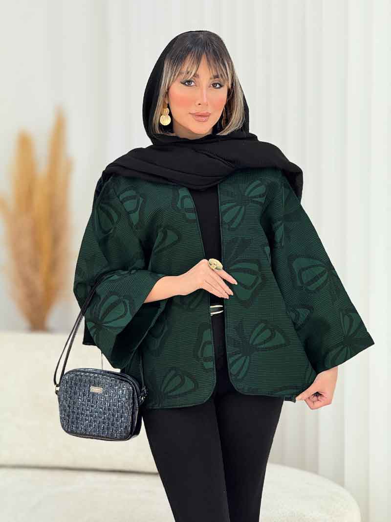 مانتو ژاکارد طرح پاپیون کد 7690