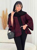 مانتو ژاکارد طرح پاپیون کد 7690 - تصویر 17