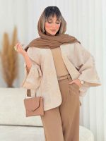 مانتو ژاکارد طرح پاپیون کد 7690 - تصویر 9