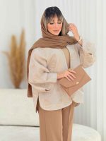 مانتو ژاکارد طرح پاپیون کد 7690 - تصویر 20