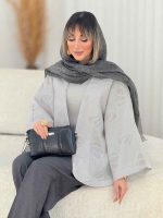 مانتو ژاکارد طرح پاپیون کد 7690 - تصویر 16