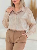 شومیز ساتن آتنا کد 7688 - تصویر 9