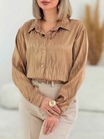 شومیز ساتن آتنا کد 7688 - تصویر 8