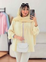 شومیز پایین هلال نگین کد 7673 - تصویر 13