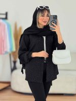 شومیز پایین هلال نگین کد 7673 - تصویر 5