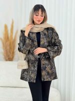 مانتو طرح دار تونیا کد 7706 - تصویر 4