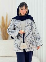 مانتو طرح دار تونیا کد 7706 - تصویر 7