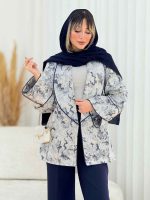 مانتو طرح دار تونیا کد 7706 - تصویر 2