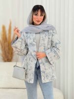 مانتو طرح دار تونیا کد 7706
