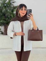 شومیز آستین پاگن ندا کد 7682 - تصویر 8