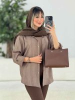 شومیز آستین پاگن ندا کد 7682 - تصویر 9