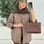 شومیز آستین پاگن ندا کد 7682