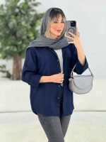 شومیز آستین پاگن ندا کد 7682 - تصویر 10