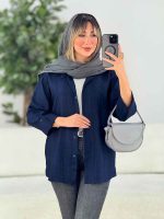 شومیز آستین پاگن ندا کد 7682 - تصویر 2