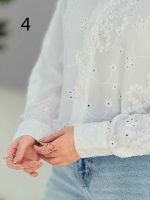 شومیز طرح دار گیلدا کد 7693 - تصویر 9