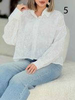 شومیز طرح دار گیلدا کد 7693 - تصویر 20