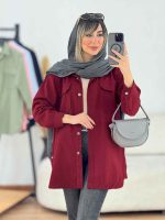 مانتو کتان جیب پاکتی بغل سه دکمه کد 7637 - تصویر 25