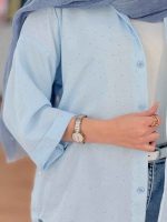 شومیز نگین دار یلدا کد 7699 - تصویر 24