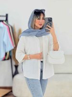 شومیز نگین دار یلدا کد 7699 - تصویر 9