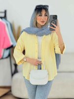 شومیز نگین دار یلدا کد 7699 - تصویر 14