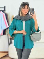 شومیز نگین دار یلدا کد 7699 - تصویر 7