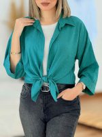 شومیز نگین دار یلدا کد 7699 - تصویر 15