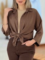 شومیز نگین دار یلدا کد 7699 - تصویر 13