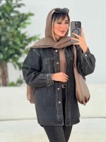 مانتو جین دو جیب تارا کد 7709 - تصویر 3