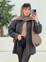 مانتو جین دو جیب تارا کد 7709 - تصویر 8