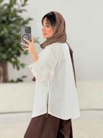 مانتو بغل زیپ جیب نما کد 5339 - تصویر 3