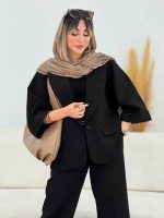 مانتو کتی تک دکمه آرام کد 7705 - تصویر 16