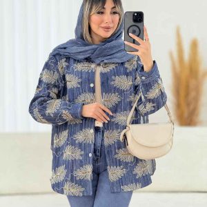 مانتو طرح دار شاپرک کد 7612
