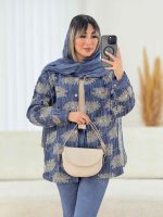 مانتو طرح دار شاپرک کد 7612 - تصویر 11