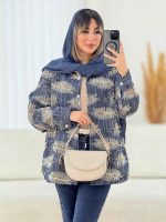 مانتو طرح دار شاپرک کد 7612 - تصویر 6